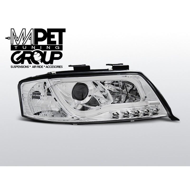 Audi A6 C5 4B - Chrom DayLight LED Tube DRL światła jazdy dziennej LPAUB6