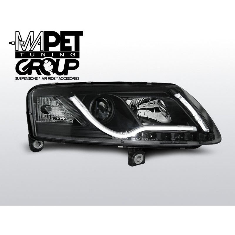 Audi A6 C6 4F - Black Xenon DayLight Tube LED DRL światła jazdy dziennej LPAUC1