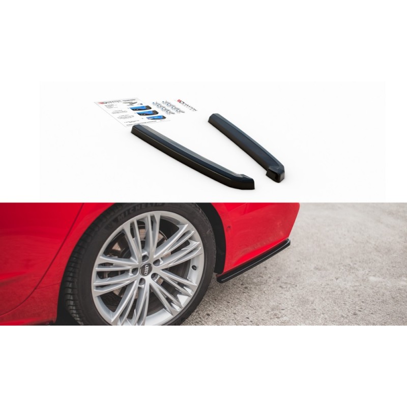 Splittery Boczne Tylnego Zderzaka ABS - Audi A7 C8 S-Line / S7