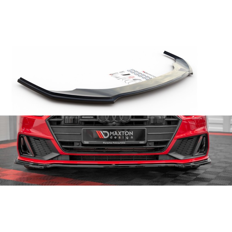 Przedni Splitter / dokładka ABS (ver.1) - Audi A7 C8 S-Line / S7
