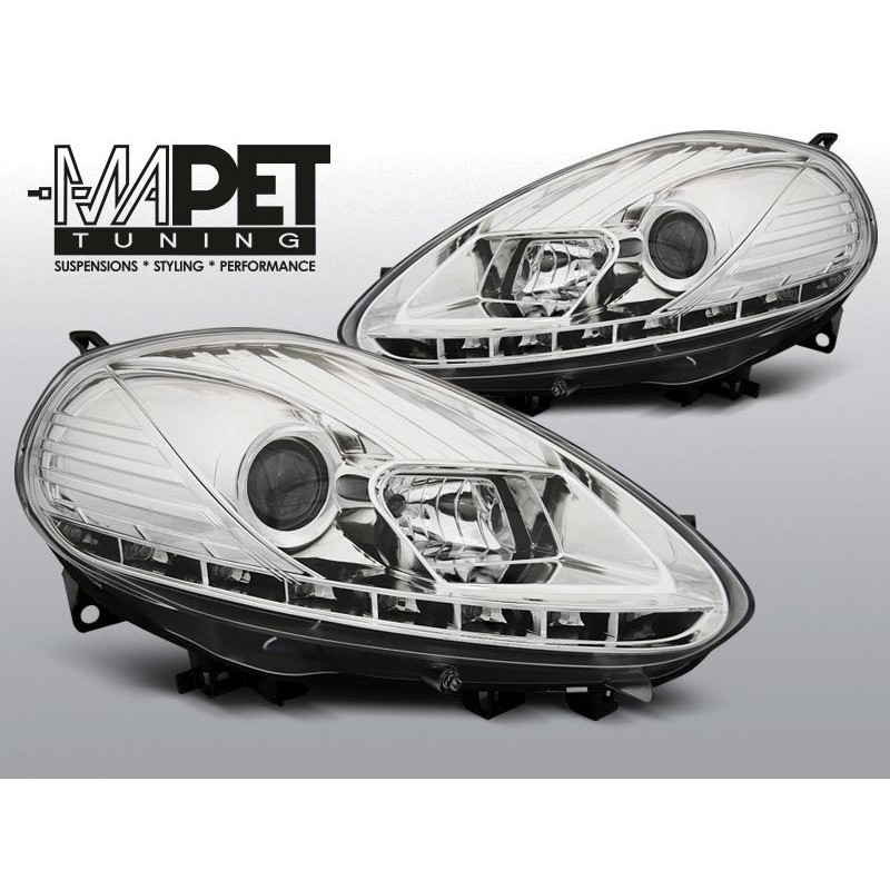 FIAT PUNTO EVO 10.09-12 CHROM DRL LED diodowe dzienne LPFI27