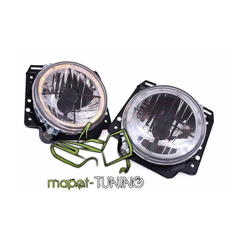 VW Golf 2 clearglass Angel Eyes Cross Chrom - ringi z krzyżem LPVWH5