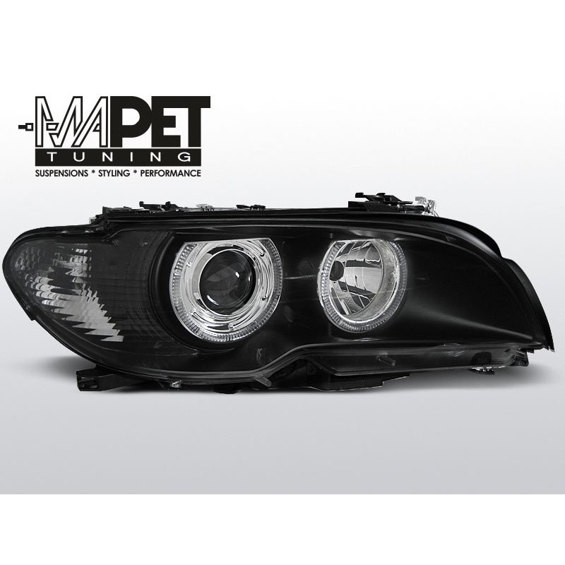 BMW E46 Coupe / Cabrio 03-05 Angel Eyes BLACK Ringi LPBM84