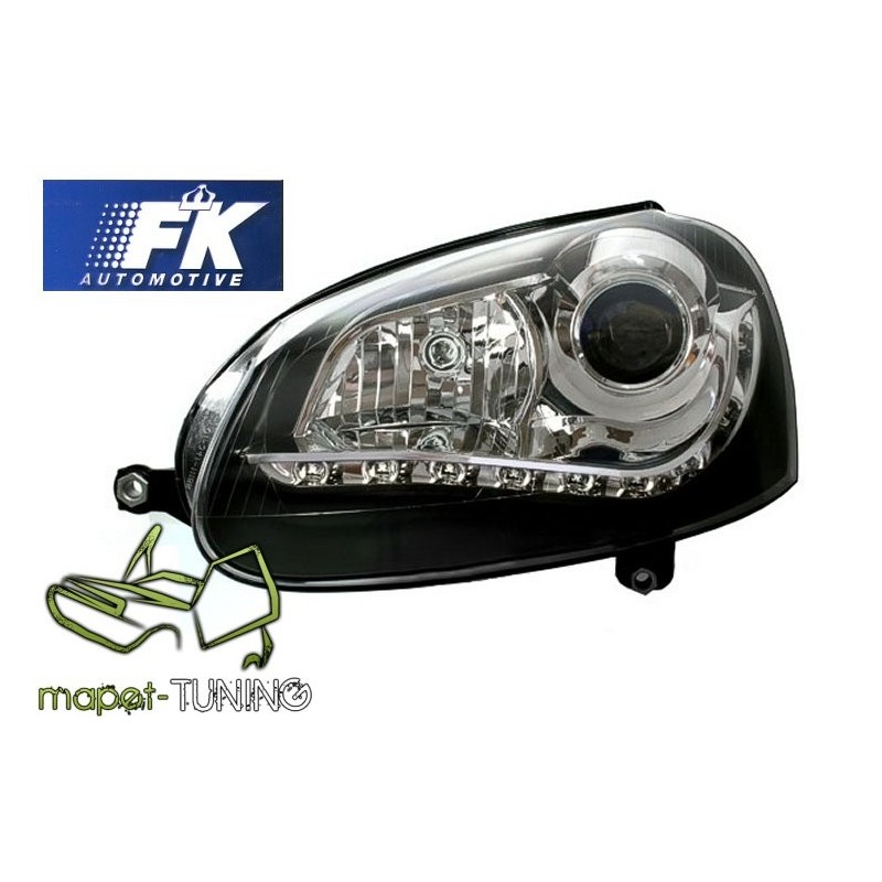 VW Golf 5 / Jetta - diodowe BLACK LED - Bi-XENON D2S FK LPVWH9