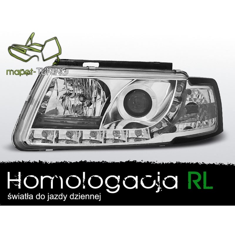 VW Passat B5 - DayLight CHROM LED diody jazdy dziennej RL LPVWD6