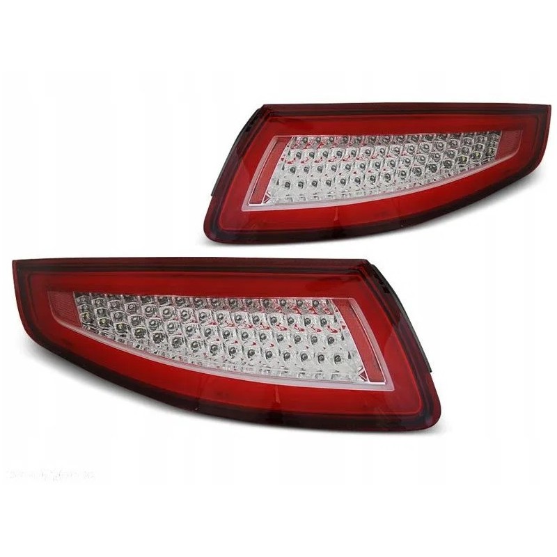 Lampy tył PORSCHE 911 997 RED WHITE LED diodowe LDPO26