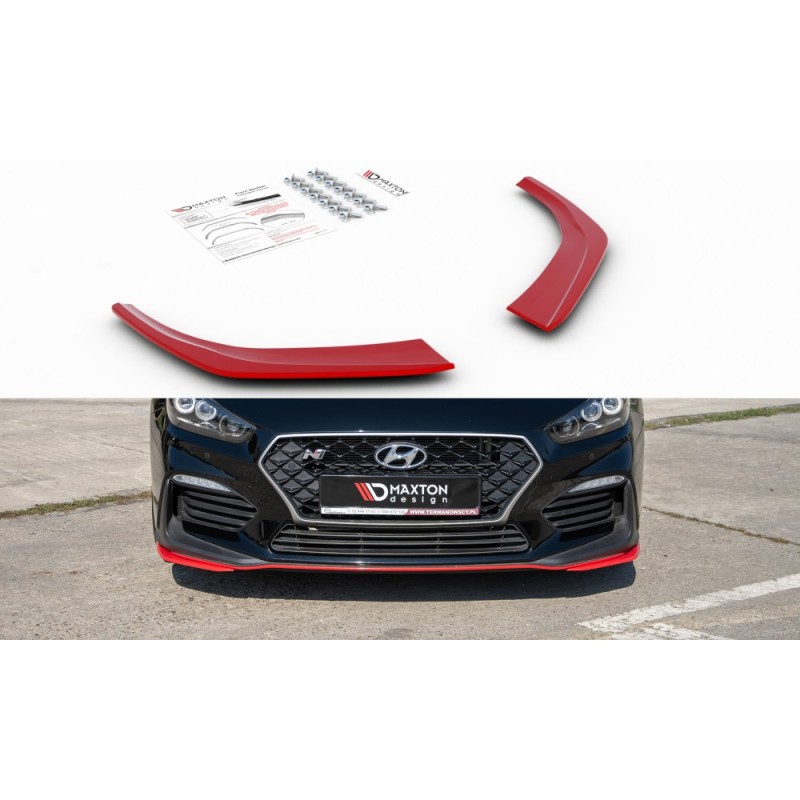 Splittery przednie ABS - Hyundai I30 N Mk3 Hatchback / Fastback - RED