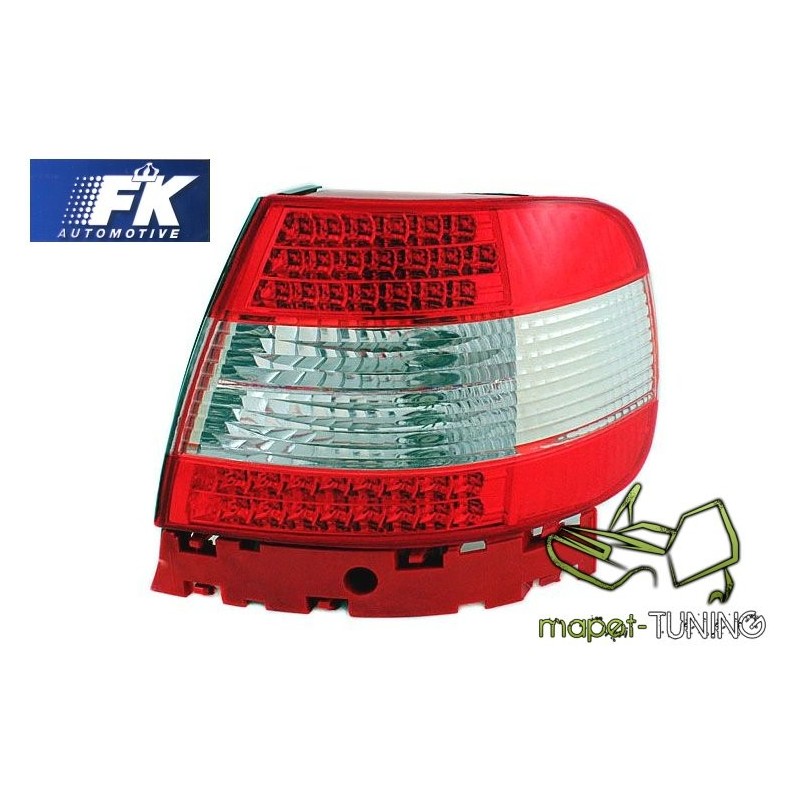 Audi A4 B5 Sedan - Red / White LED Clear diodowe  FK LDAU81