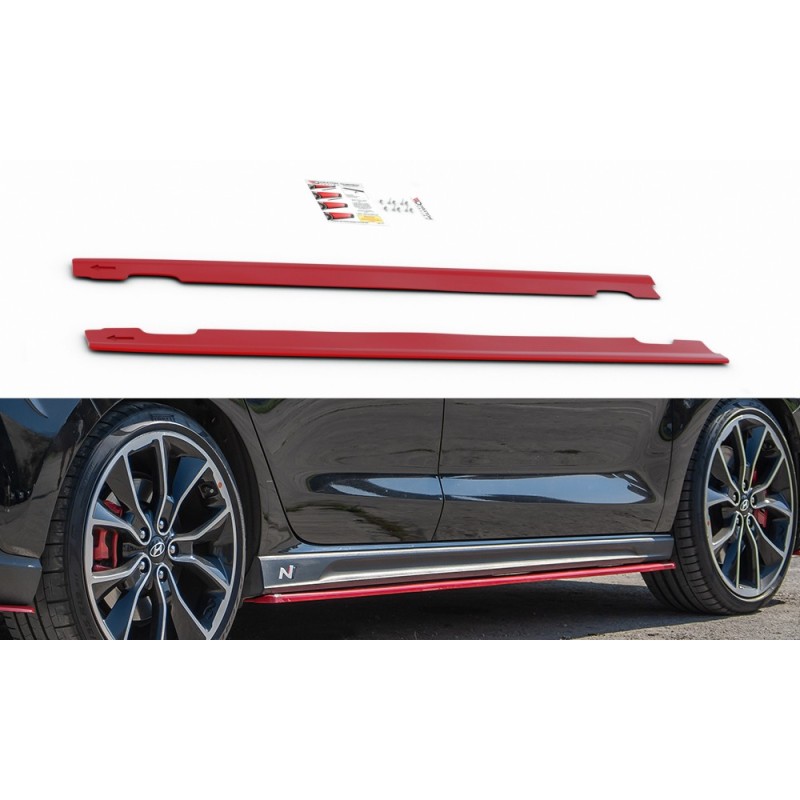 Poszerzenia Progów ABS - Hyundai I30 N Mk3 Hatchback/ Fastback - RED