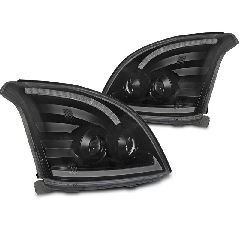 Toyota Land Cruiser 03-09 Tube LED BLACK soczewki LPTO38