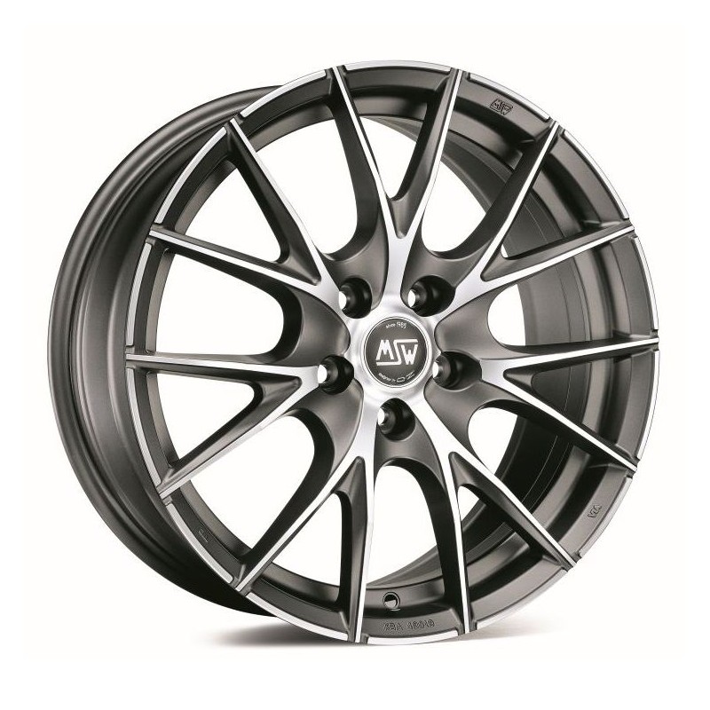 Felga aluminiowa MSW 25 6x15 4x108 ET22 MATT TITANIUM FULL POLISHED Felga aluminiowa MSW 25 6x15 4x108 ET22 MATT TITANIUM FULL POLISHED