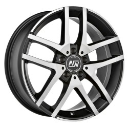 Felga aluminiowa MSW 28 6,5x16 5x112 ET50 MATT BLACK FULL POLISHED