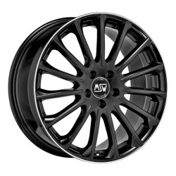 Felga aluminiowa MSW 30 7,5x17 5x112 ET48 GLOSS BLACK DIAMOND LIP