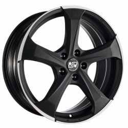 Felga aluminiowa MSW 47 9x19 5x112 ET44 MATT DARK TITANIUM FULL POLISHED