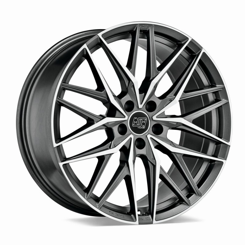 Felga aluminiowa MSW 50 8,5x21 5x114,30 ET40 MATT GUN METAL FULL POLISHED