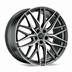 Felga aluminiowa MSW 50 8,5x21 5x114,30 ET45 MATT GUN METAL FULL POLISHED
