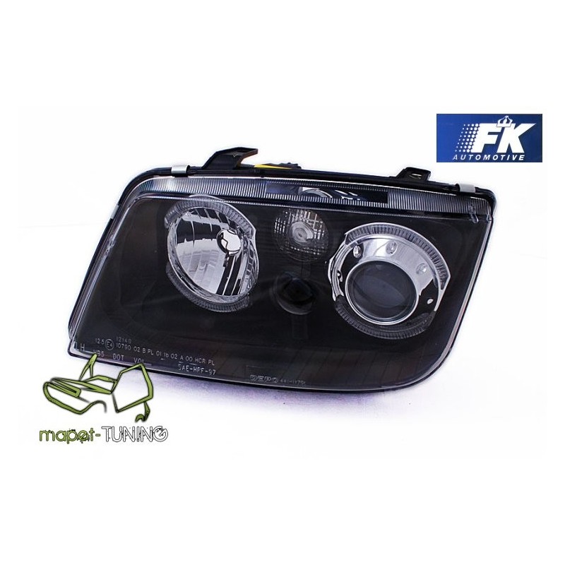 VW Bora clearglass BLACK soczewkowe Angel Eyes czarne DEPO LPVWC0