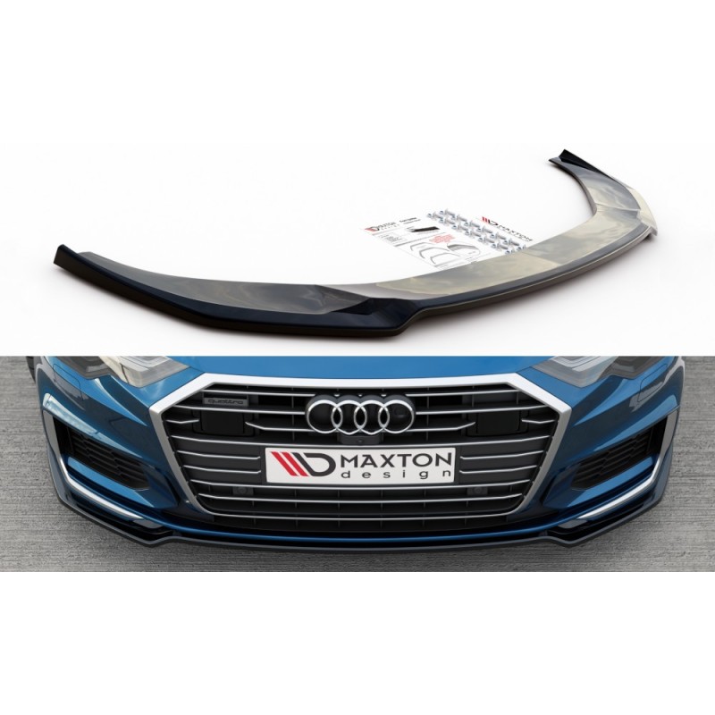 Przedni Splitter / dokładka ABS (ver.1) - Audi A6 C8 S-Line / S6 C8