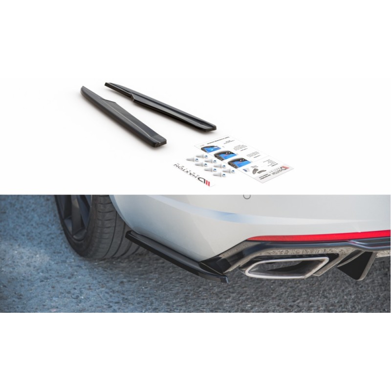 Splittery Boczne Tylnego Zderzaka ABS (ver.2) - Skoda Octavia RS Mk3/Mk3 FL Hatchback/Kombi