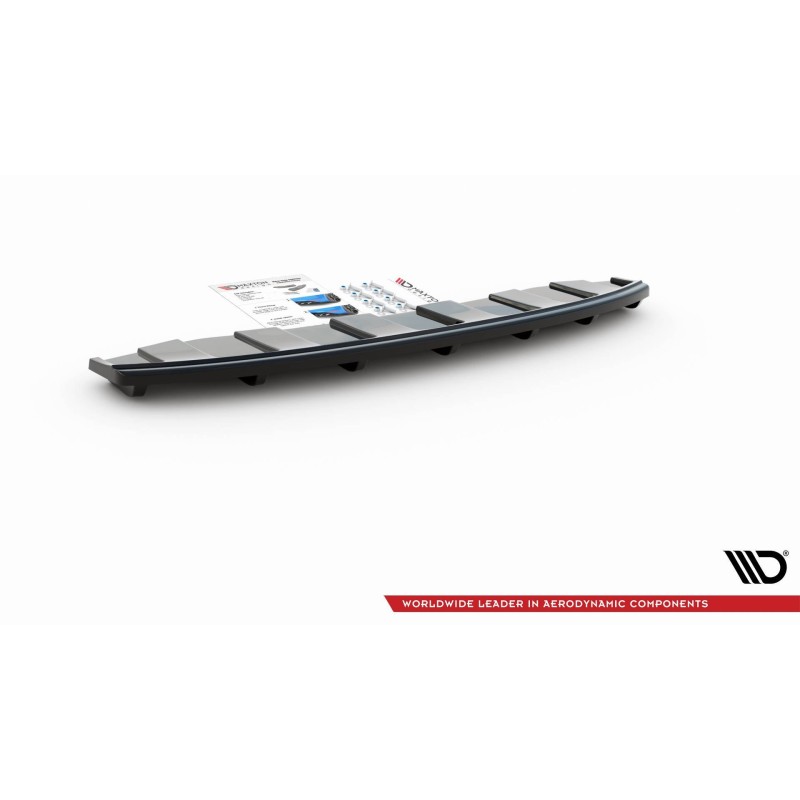 Splitter Tylny Środkowy z dyfuzorem - Audi A6 C7 S-Line Wydech 2x1