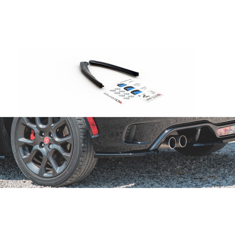 Splittery Boczne Tylnego Zderzaka ABS - Fiat 124 Spider Abarth