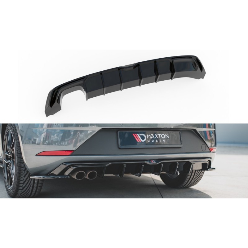 Dyfuzor Tylnego Zderzaka ABS - SEAT LEON 3 FR Facelift
