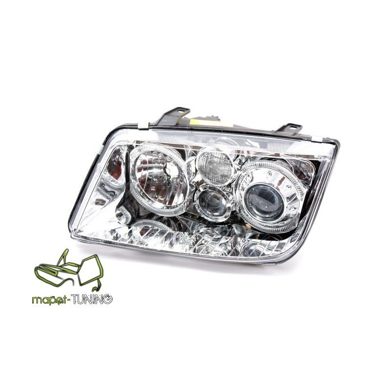 VW Bora clearglass CHROM soczewkowe Angel Eyes  DEPO LPVWB9