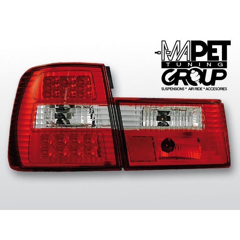 BMW E34 Sedan CLEAR RED/WHITE LED czerwono-białe diodowe LDBM16