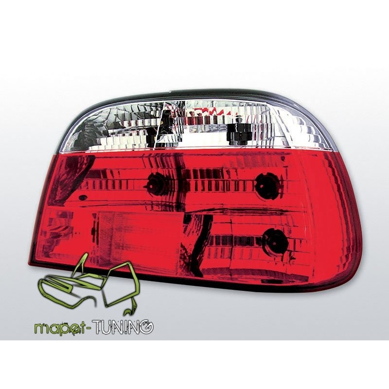 BMW E38 Sedan Clear Red/White LTBM19