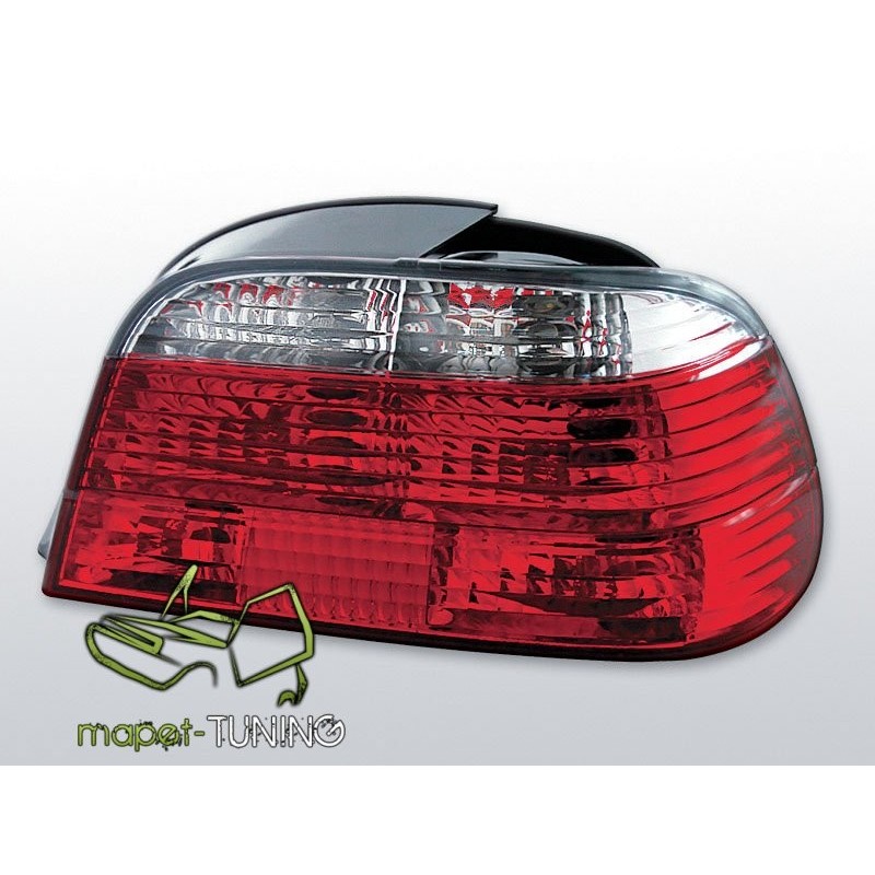 BMW E38 Sedan Clear Red/White LTBM41