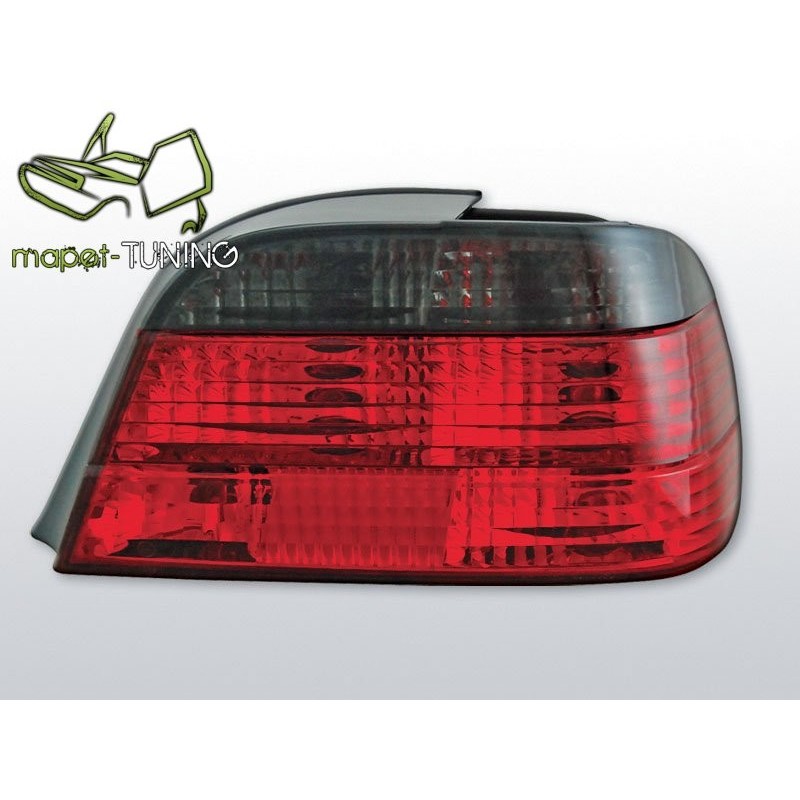 BMW E38 Sedan Clear Red/Black LTBM45