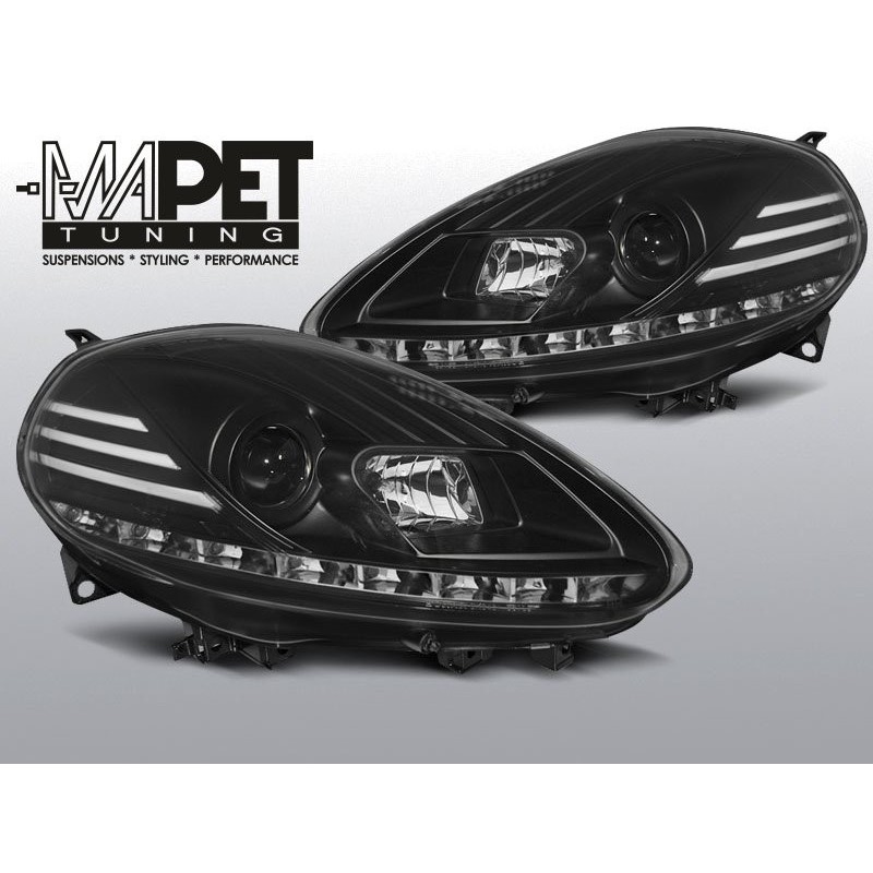 FIAT PUNTO EVO 10.09-12 BLACK DRL LED diodowe dzienne LPFI28