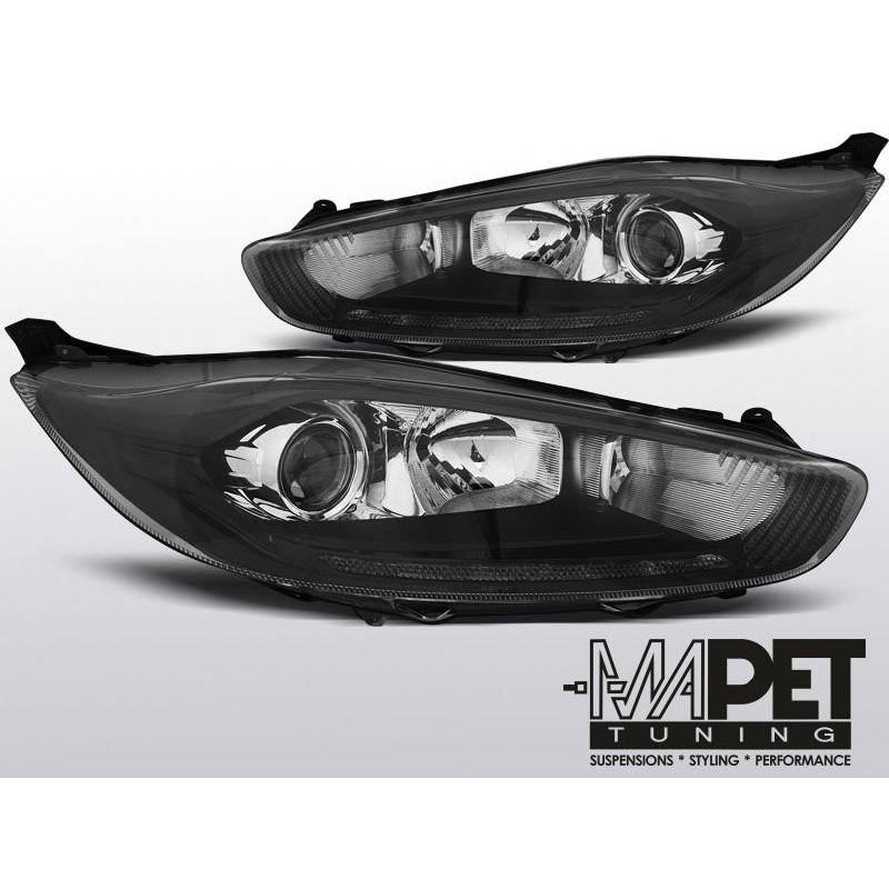 FORD FIESTA MK7 13- LED DRL BLACK - Diodowe do jazdy dziennej - LPFO69