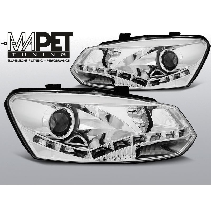 VW POLO 6R - DRL CHROM LED - diodowe dzienne - LPVWN3