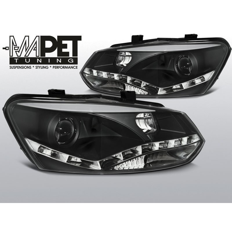 VW POLO 6R - DRL BLACK LED - diodowe dzienne - LPVWN4