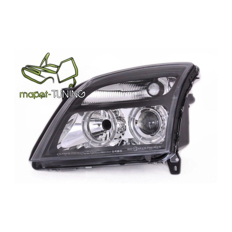 Opel Vectra C 02-04 clearglass BLACK Angel Eyes LPOP33 DEPO