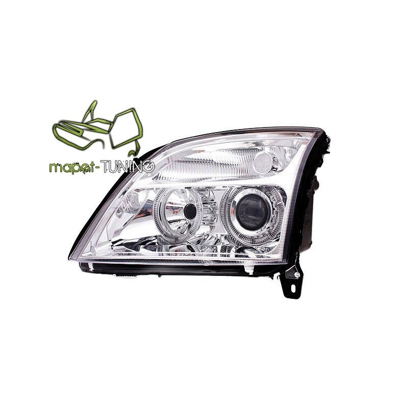 Opel Vectra C 02-04 clearglass CHROM Angel Eyes LPOP25 DEPO