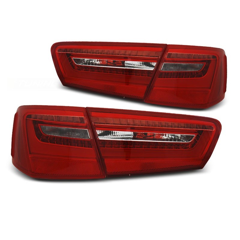 Audi A6 C7 4G Sedan - RED / WHITE LED BAR diodowe  LDAUE5