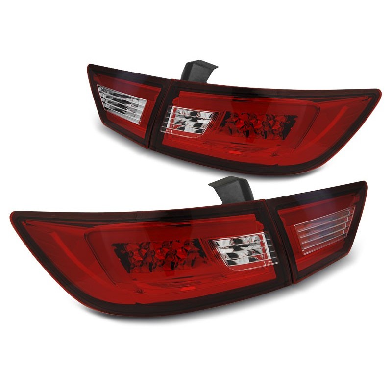 RENAULT CLIO IV HATCHBACK - RED WHITE LED BAR  diodowe LDRE02