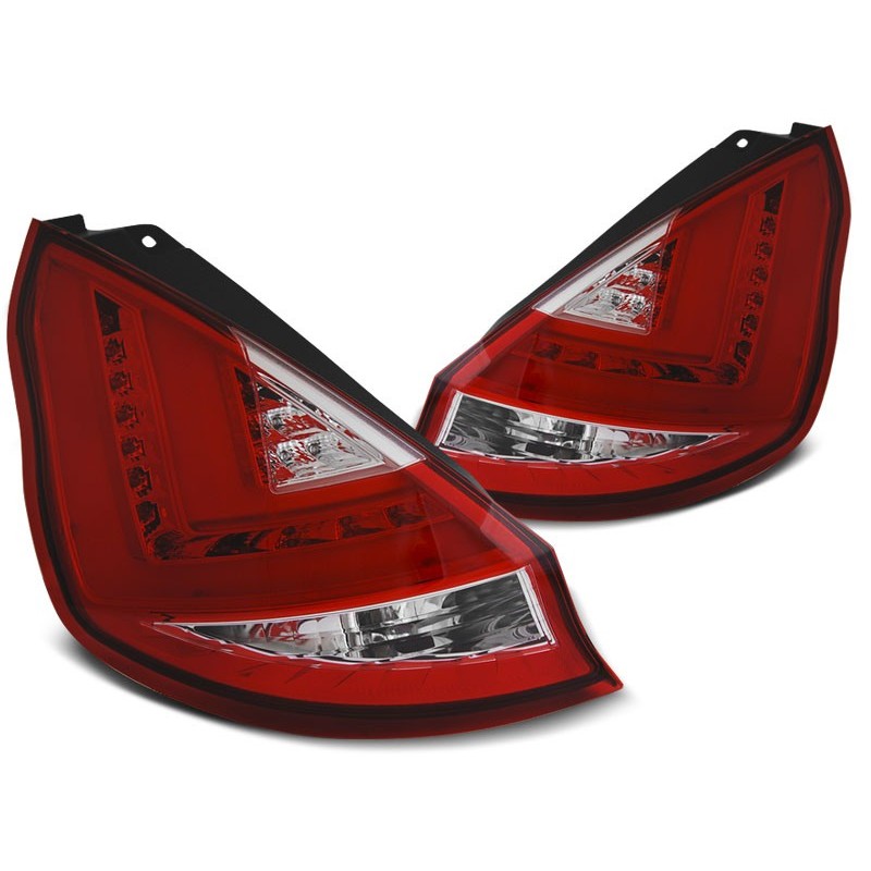 FORD FIESTA MK7 08-12 HB RED WHITE LED BAR  diodowe LDFO45