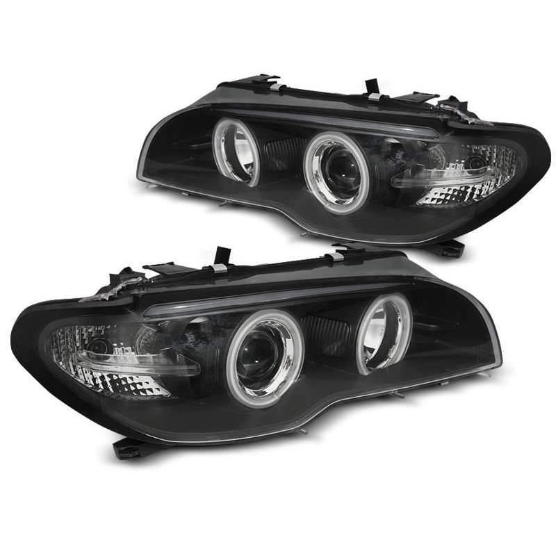 BMW E46 Coupe / Cabrio 03-06 Angel Eyes BLACK Ringi CCFL LPBMH3