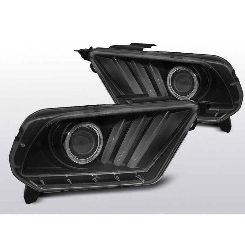 FORD MUSTANG V - TUBE LIGHT BLACK z dynamicznym kierunkowskazem LPFO71
