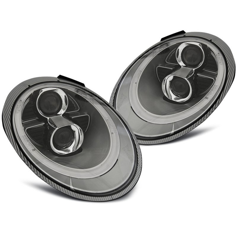 PORSCHE 911 (997) 04-09 SILVER TUBE LIGHT HID XENON - ksenonowe LPPO05