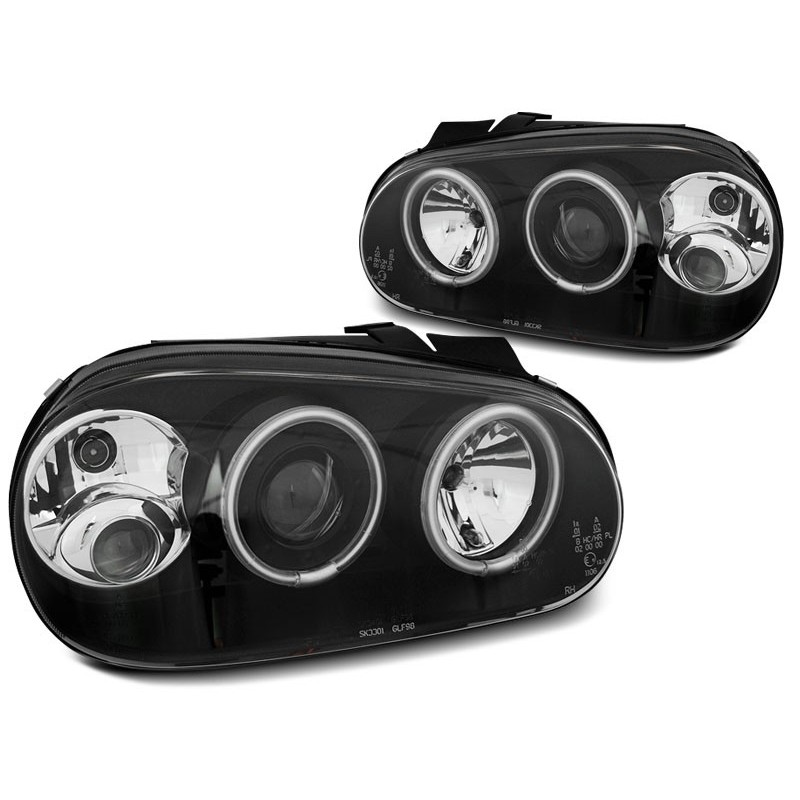 VW Golf 4 - BLACK Angel Eyes CCFL soczewka ringi CCFL LPVWN8