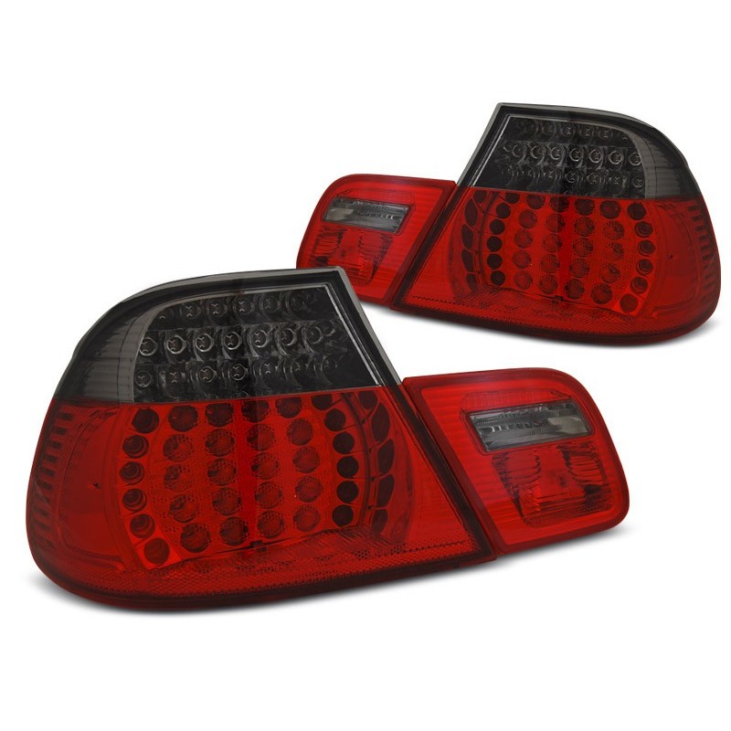 BMW E46 Coupe 03-06 Red / Black Led - diodowe LDBMF2