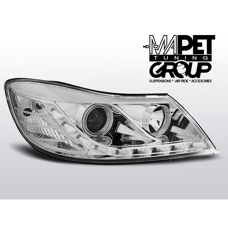 Skoda Octavia 2 09-13 CHROM LED + CCFL - diodowe LPSK20