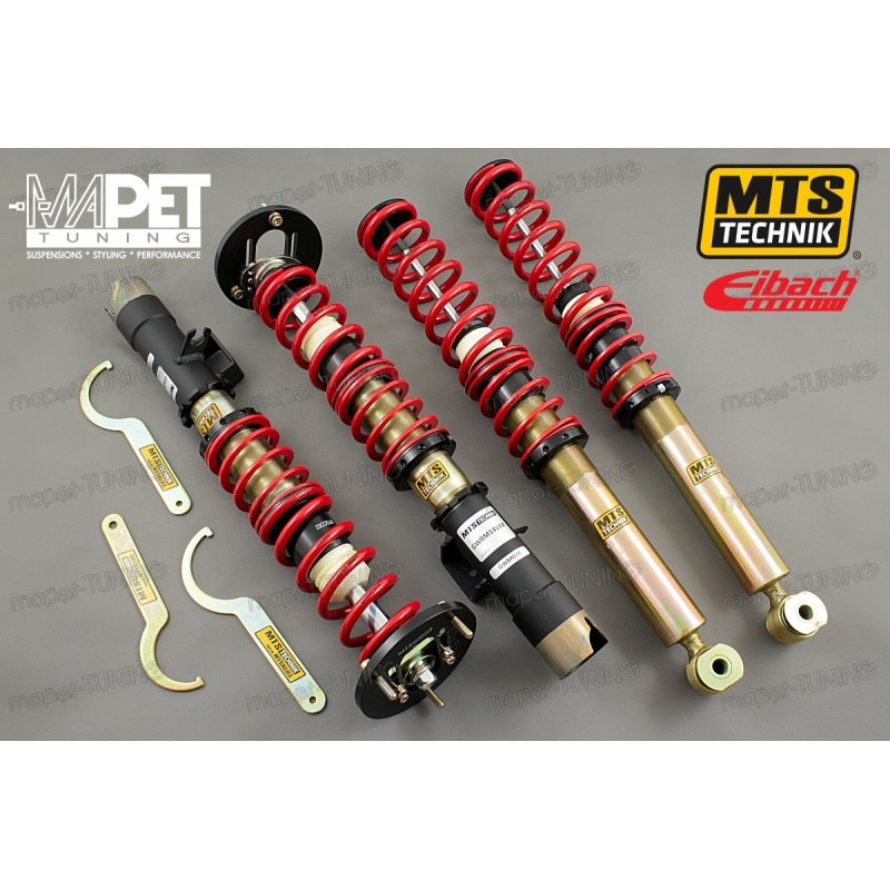 BMW E28 - gwint MTS-technik + Camber Plates Black Gold Edition