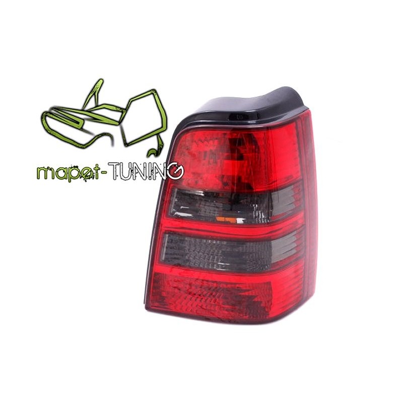 VW Golf 3 Variant clearglass Red / White Czerwono/Czarne LTVW88