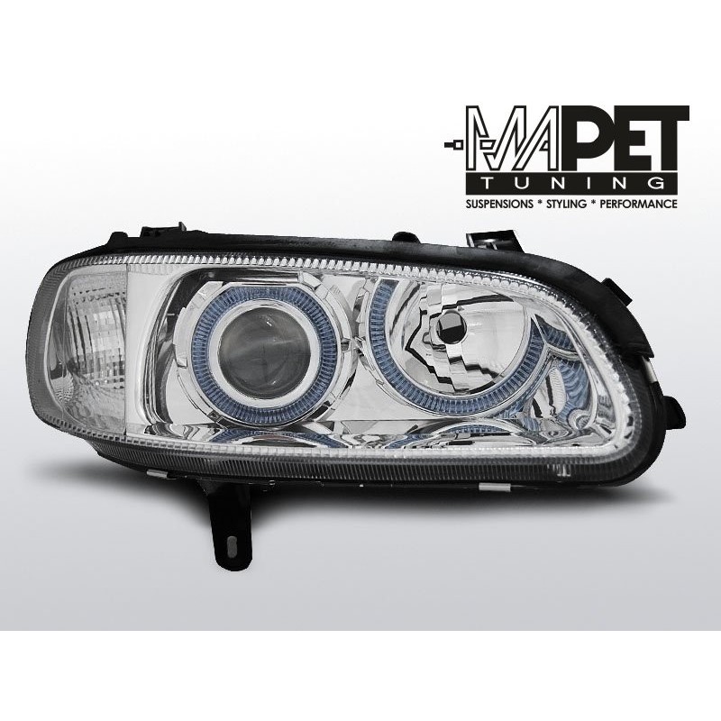 Opel Omega B clear CHROM Angel Eyes Ringi soczewka LPOP67