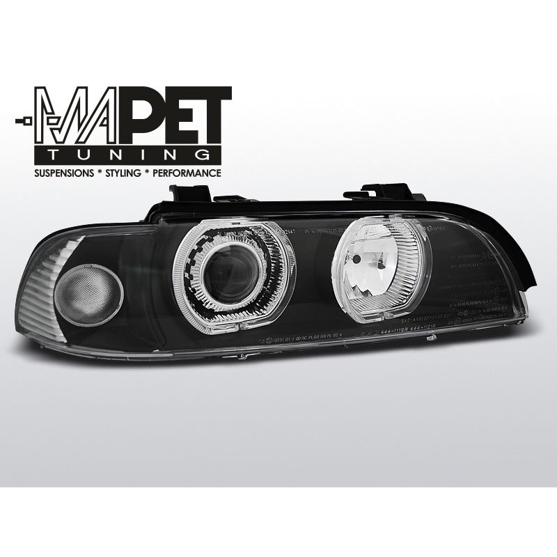 BMW E39 ANGEL EYES LED Xenon D2S/H7 BLACK   LPBME2